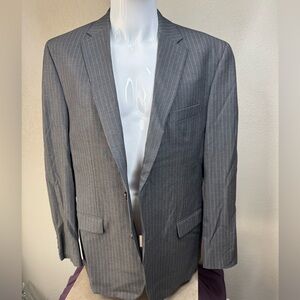 Chaps Charcoal Pinstripe Suit